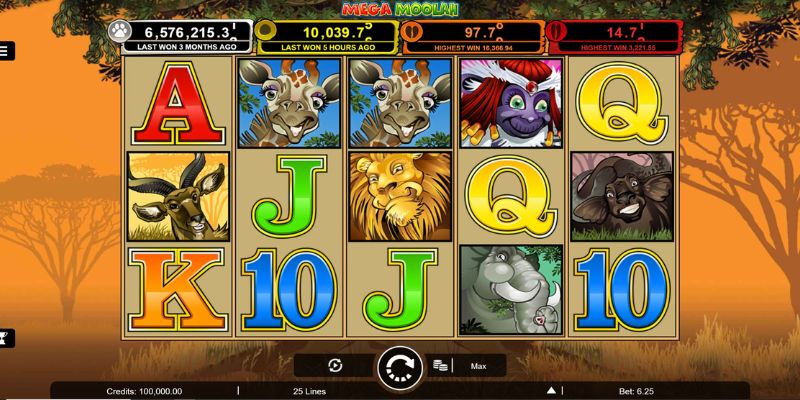 Tính năng trong Mega Moolah 58win