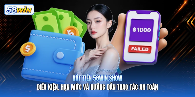 Rút Tiền 58win.show – Điều Kiện, Hạn Mức Và Hướng Dẫn Thao Tác An Toàn
